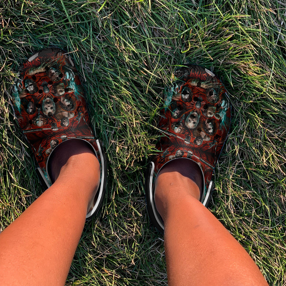 Merchidea Slipknot Band Music Premium Crocs Crocband Clogs Shoes Comfortable For Men Women and Kids