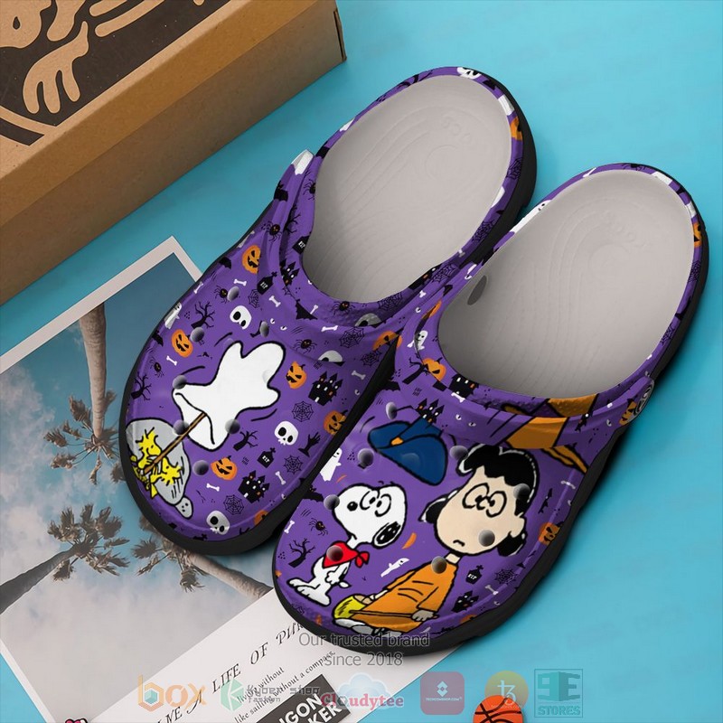 Merchidea Snoopy and Lucy Cartoon Crocs Crocband Clogs Shoes Comfortable For Men Women and Kids
