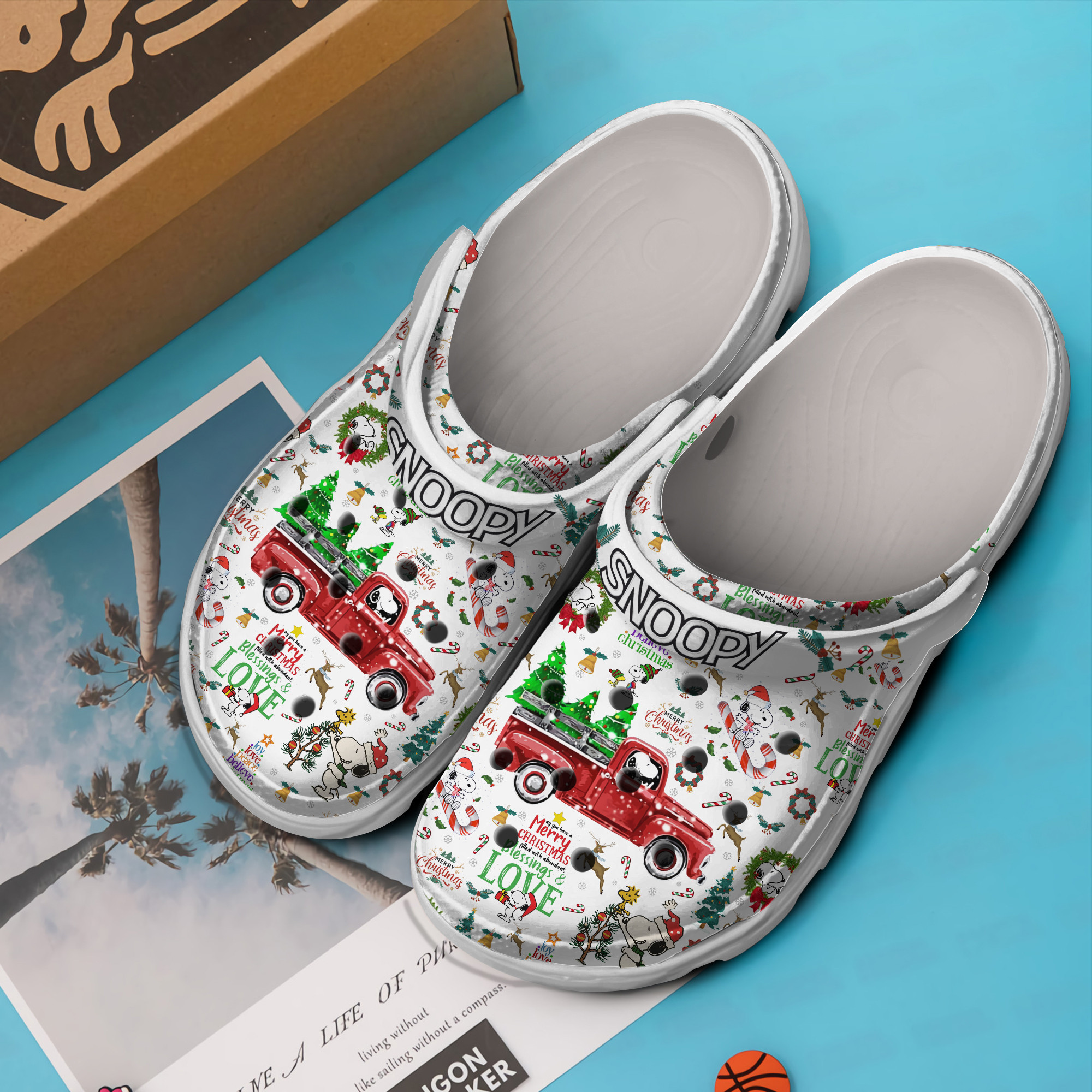 Merchidea Snoopy Cartoon Crocs Crocband Clogs Shoes Comfortable For Men Women and Kids