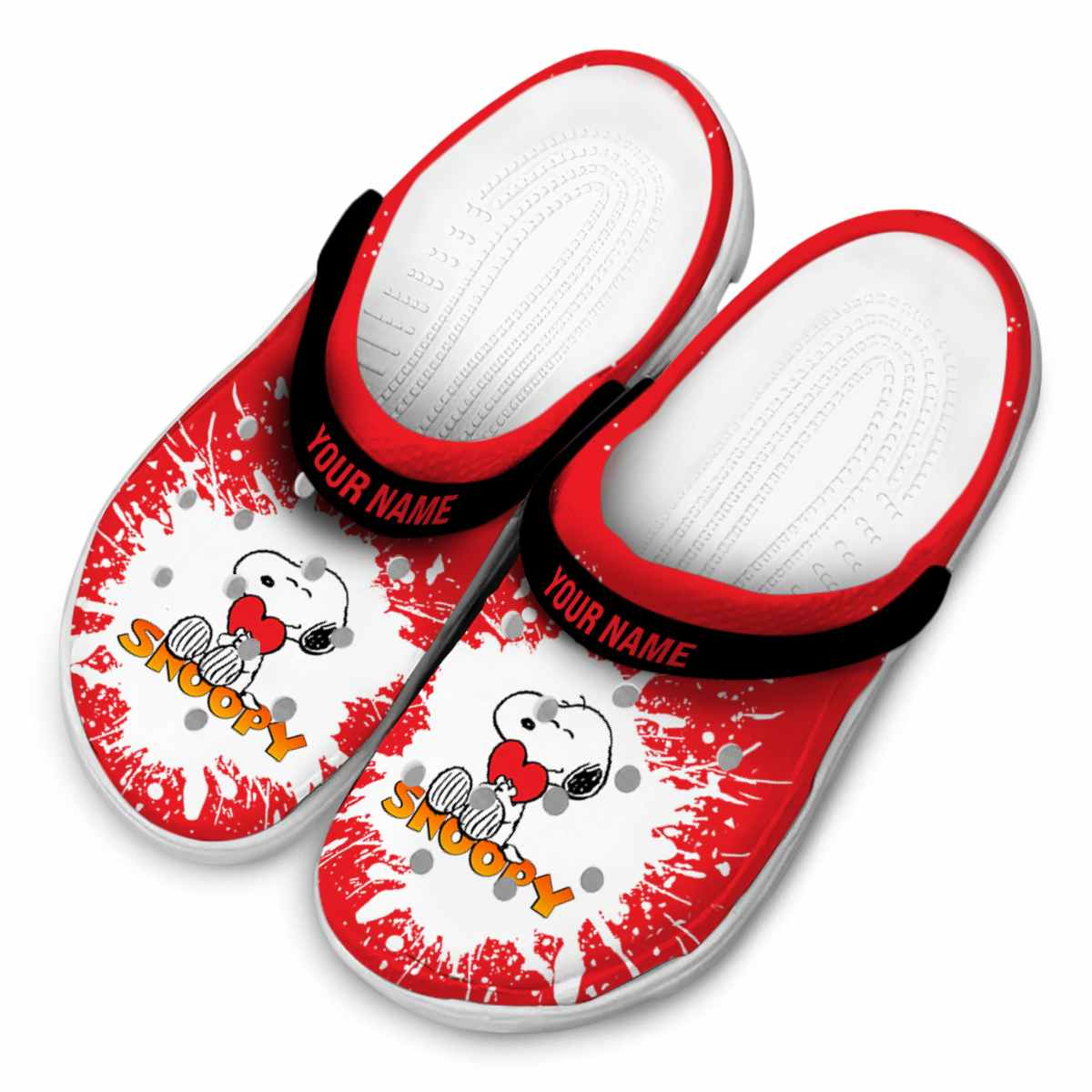 Merchidea Snoopy Cartoon Crocs Crocband Clogs Shoes Comfortable For Men Women and Kids