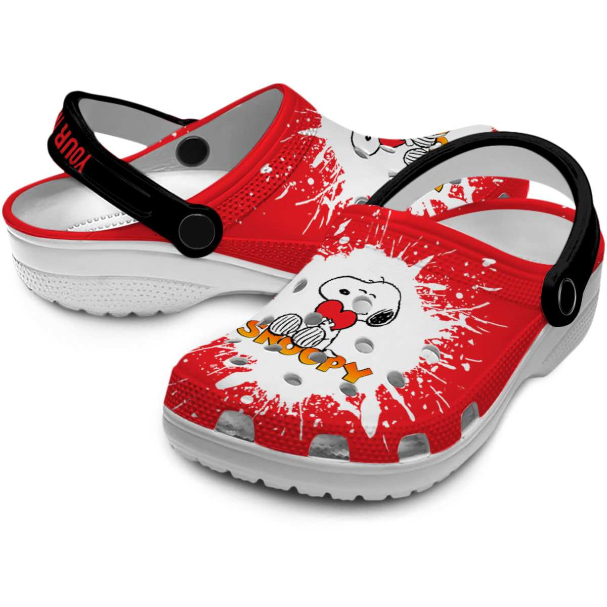 Merchidea Snoopy Cartoon Crocs Crocband Clogs Shoes Comfortable For Men Women and Kids