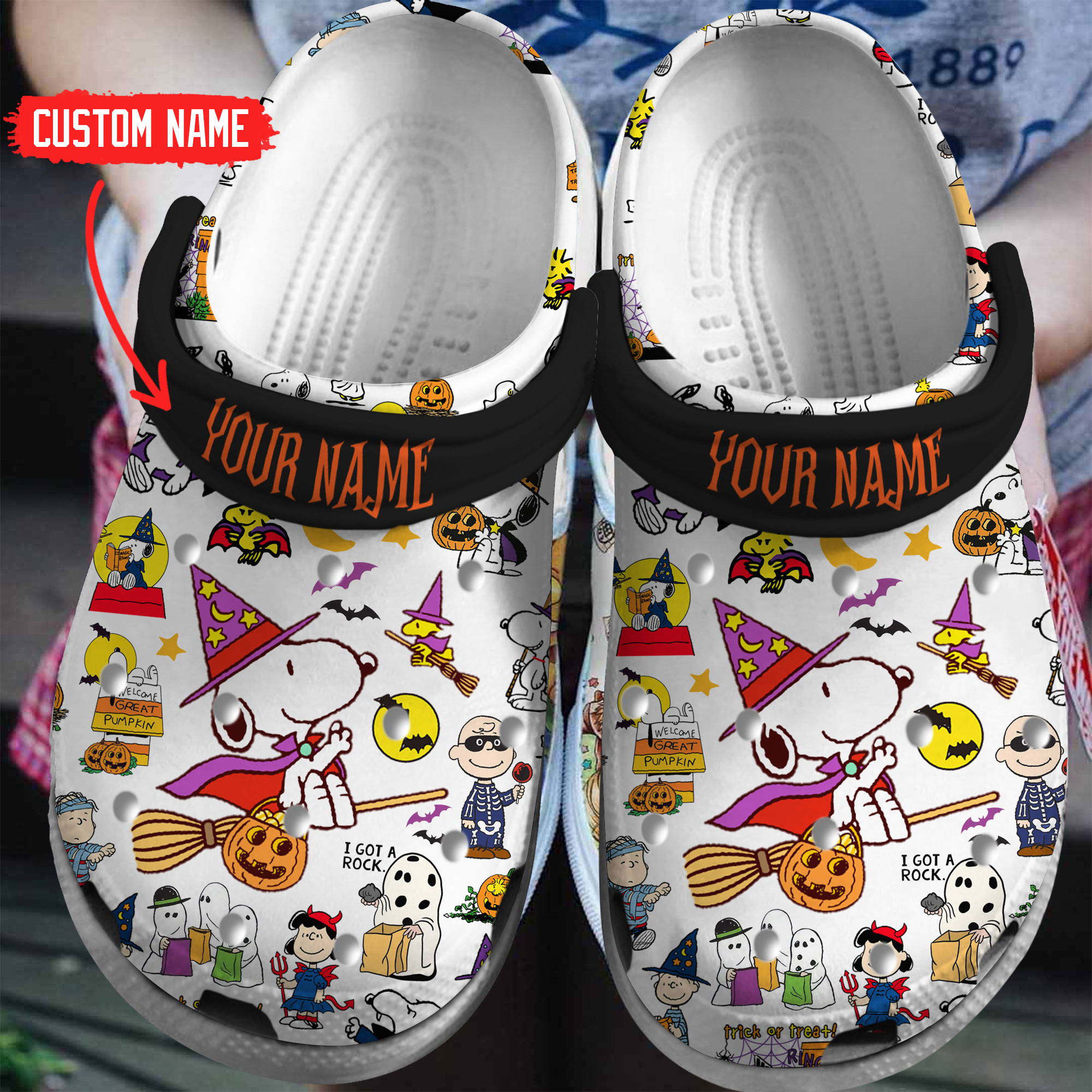 Merchidea Snoopy Cartoon Crocs Crocband Clogs Shoes Comfortable For Men Women and Kids