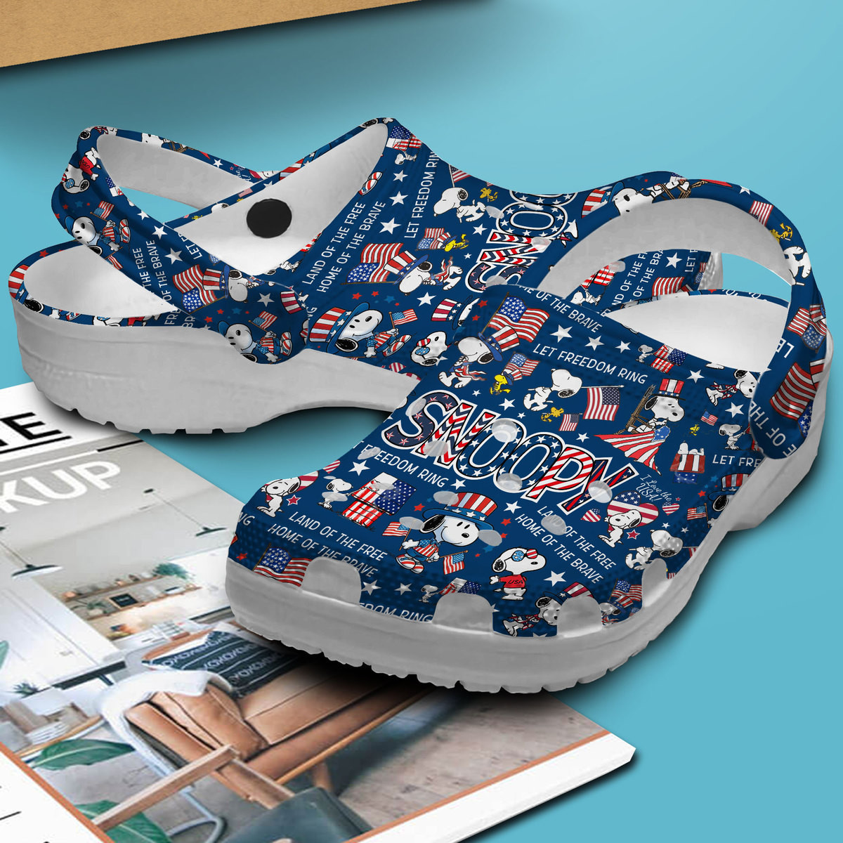 Merchidea Snoopy Cartoon Crocs Crocband Clogs Shoes Comfortable For Men Women and Kids