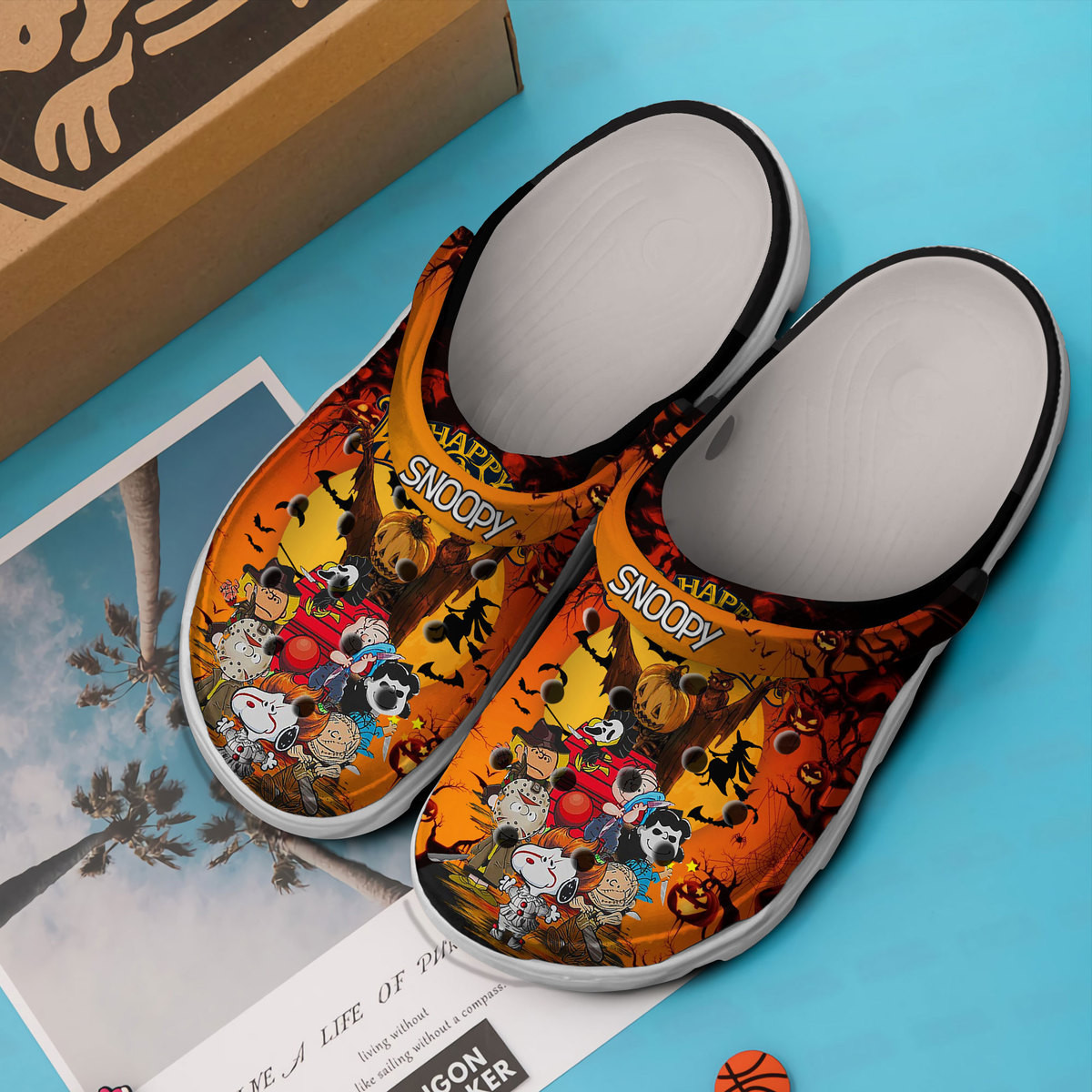 Merchidea Snoopy Peanuts Cartoon Crocs Crocband Clogs Shoes Comfortable For Men Women and Kids