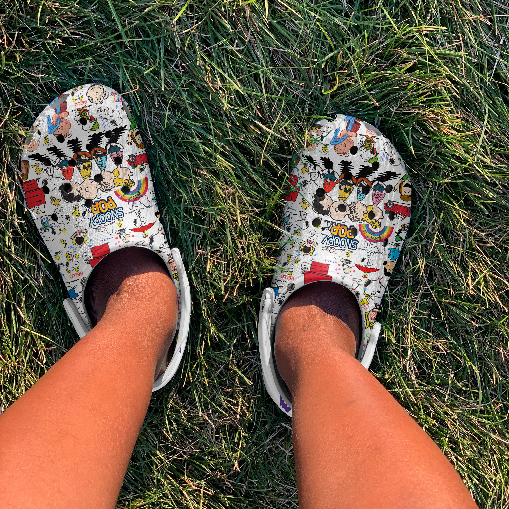 Merchidea Snoopy Peanuts Cartoon Crocs Crocband Clogs Shoes Comfortable For Men Women and Kids