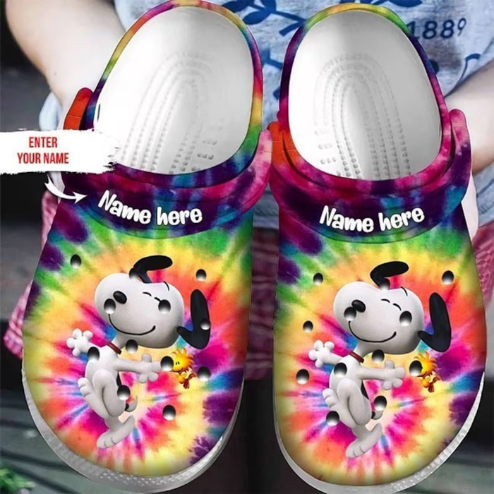 Merchidea Snoopy Peanuts Cartoon Crocs Crocband Clogs Shoes Comfortable For Men Women and Kids