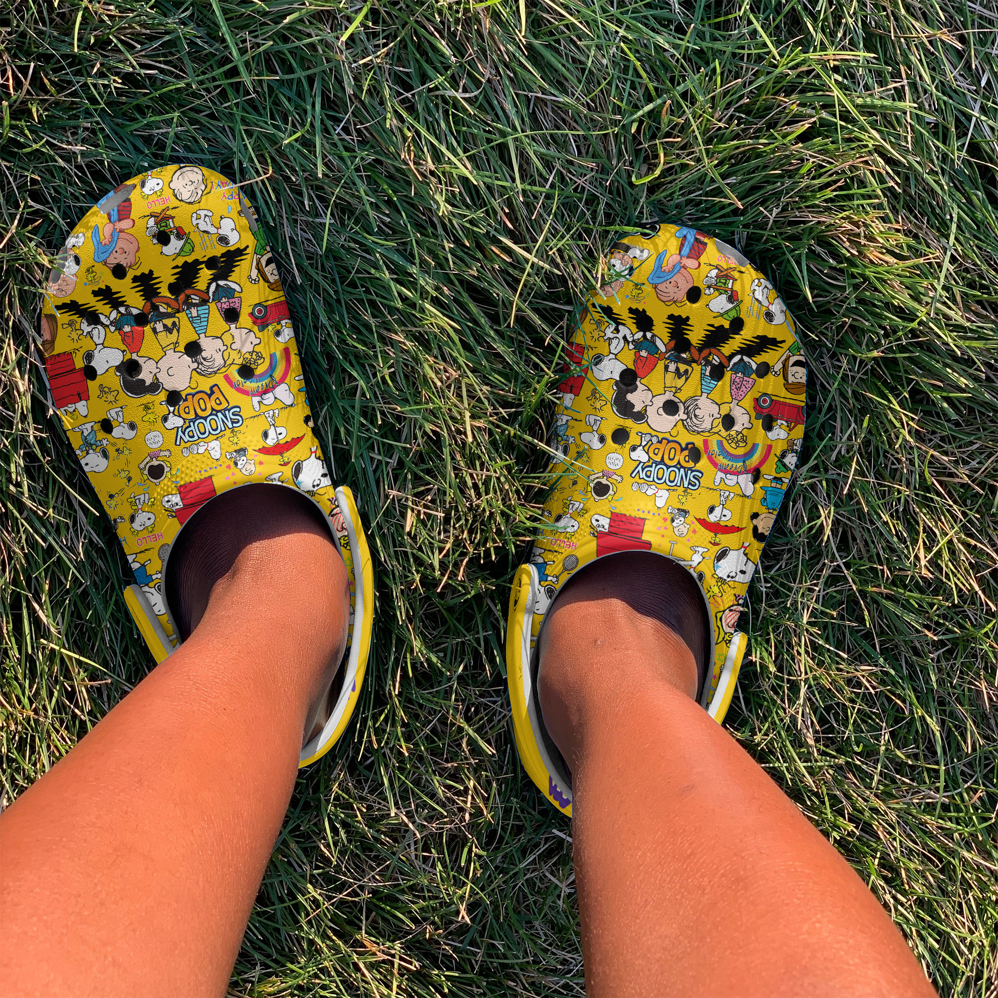 Merchidea Snoopy Peanuts Cartoon Crocs Crocband Clogs Shoes Comfortable For Men Women and Kids