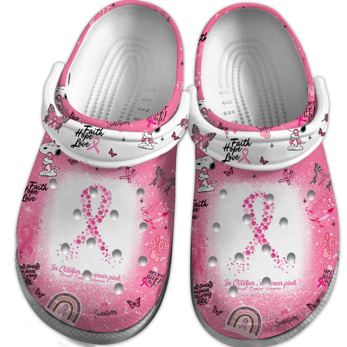 Merchidea Snoopy Peanuts Cartoon Crocs Crocband Clogs Shoes Comfortable For Men Women and Kids