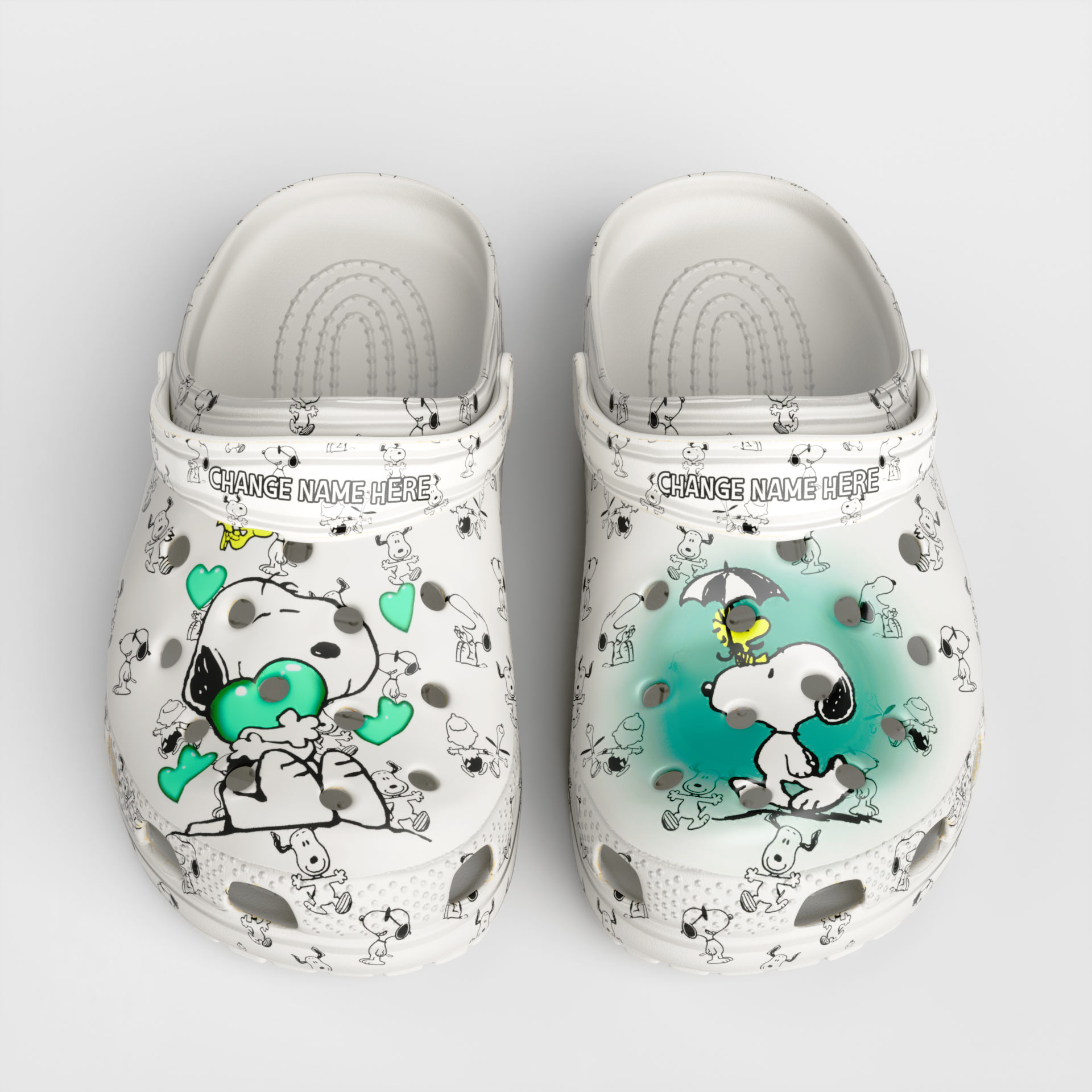 Merchidea Snoopy Peanuts Crocs Crocsband 3D Clog Shoes