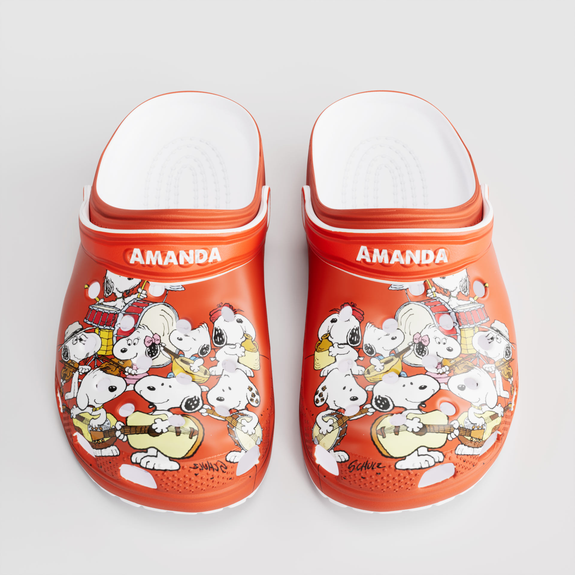 Merchidea Snoopy Siblings Crocs 3D Clog Shoes