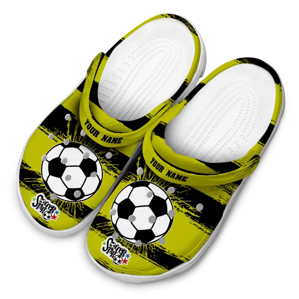 Merchidea Soccer Sport Crocs Crocband Clogs Shoes Comfortable For Men Women and Kids