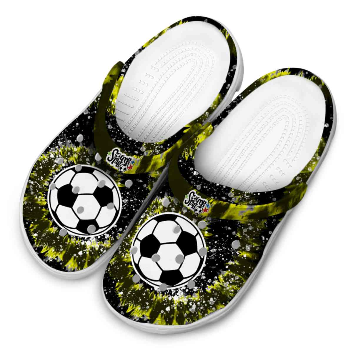 Merchidea Soccer Sport Crocs Crocband Clogs Shoes Comfortable For Men Women and Kids