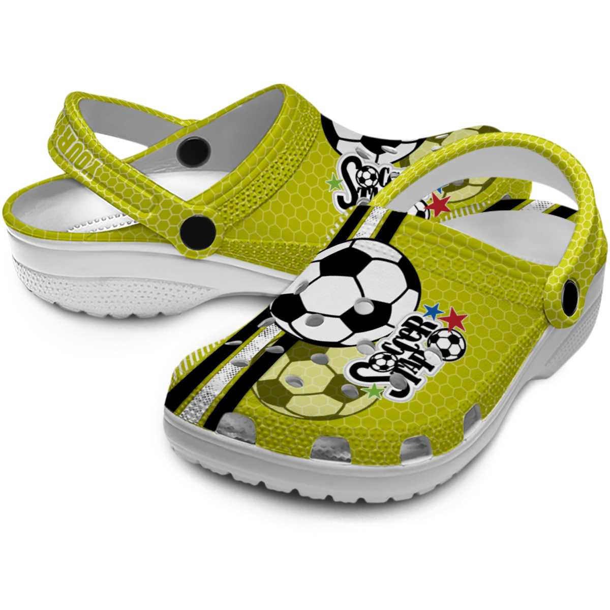 Merchidea Soccer Sport Crocs Crocband Clogs Shoes Comfortable For Men Women and Kids