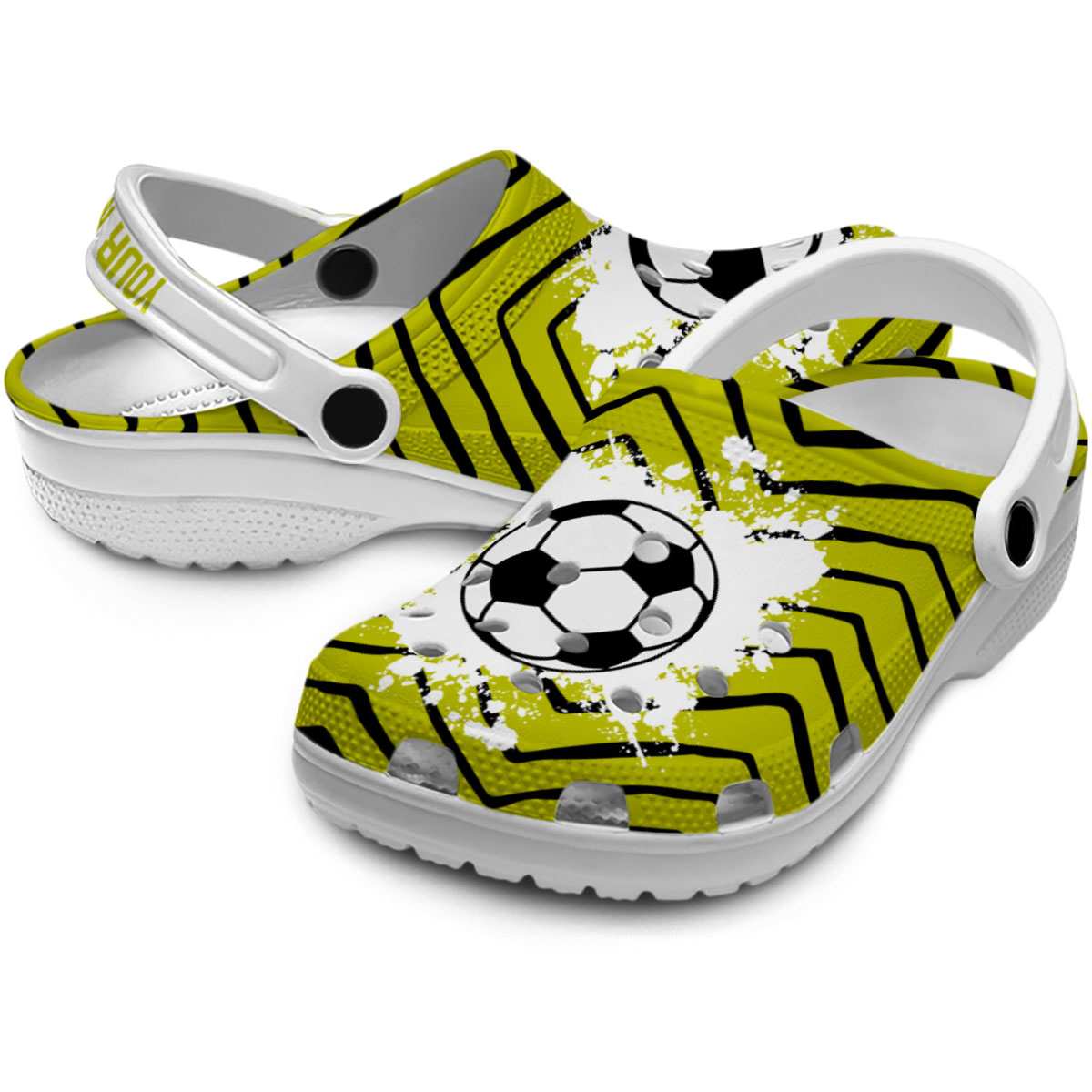 Merchidea Soccer Sport Crocs Crocband Clogs Shoes Comfortable For Men Women and Kids