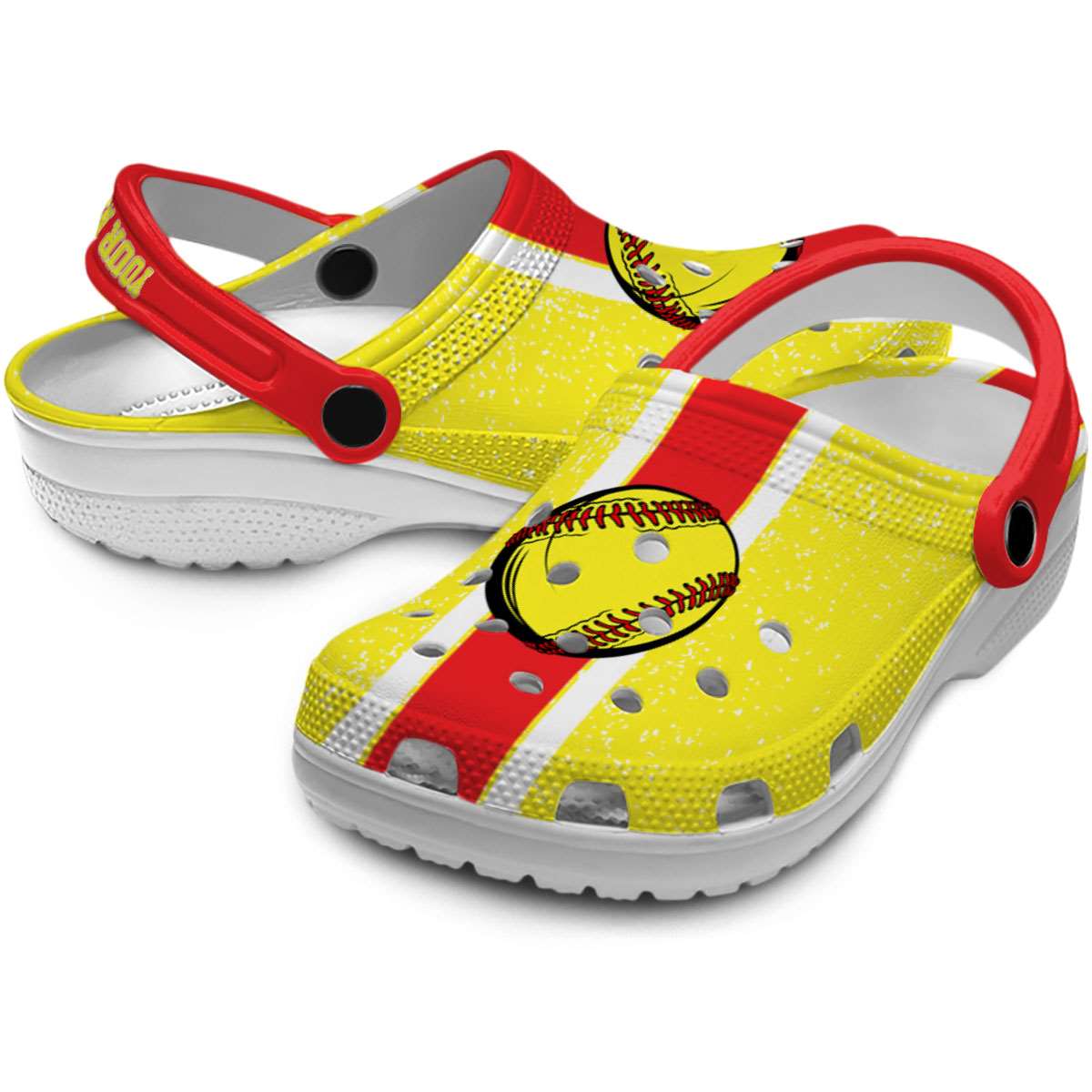 Merchidea Softball Sport Crocs Crocband Clogs Shoes Comfortable For Men Women and Kids