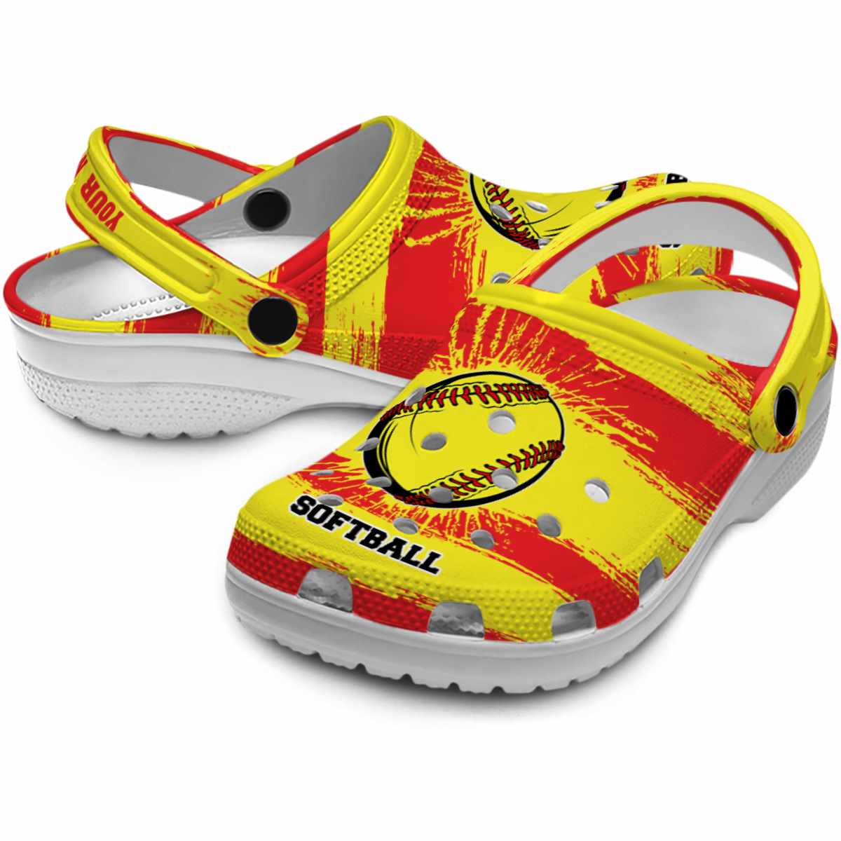 Merchidea Softball Sport Crocs Crocband Clogs Shoes Comfortable For Men Women and Kids