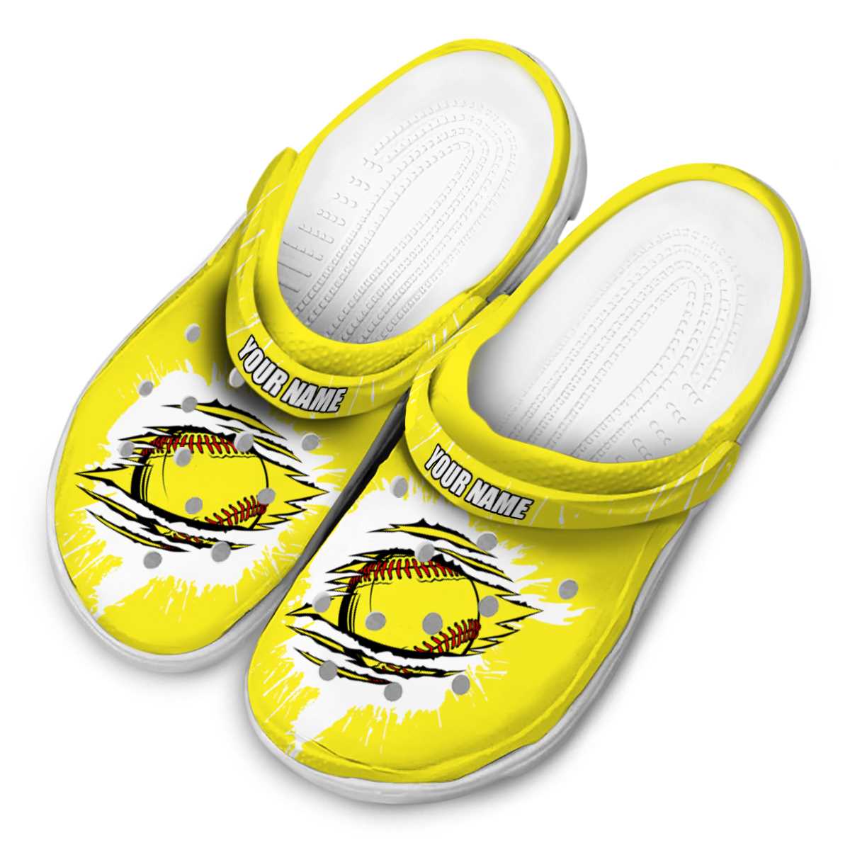 Merchidea Softball Sport Crocs Crocband Clogs Shoes Comfortable For Men Women and Kids