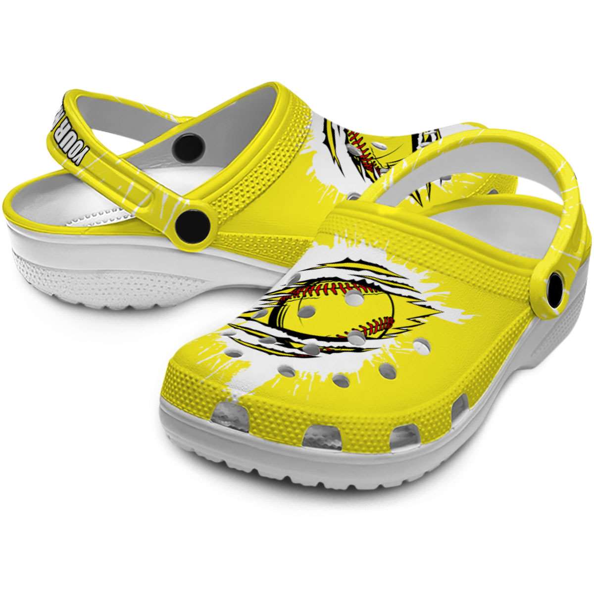 Merchidea Softball Sport Crocs Crocband Clogs Shoes Comfortable For Men Women and Kids