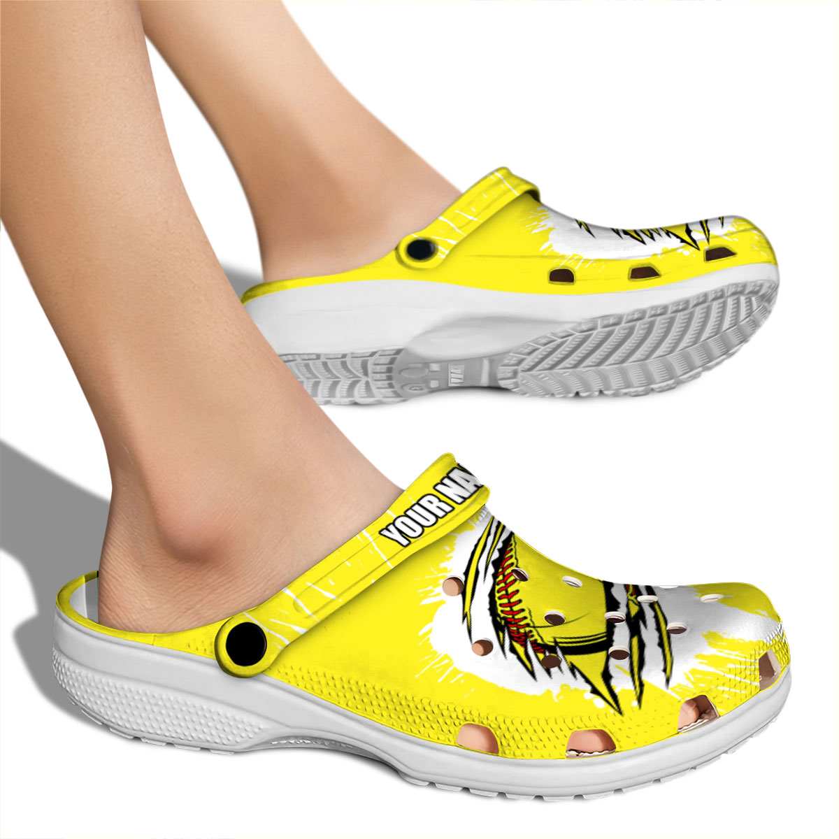 Merchidea Softball Sport Crocs Crocband Clogs Shoes Comfortable For Men Women and Kids