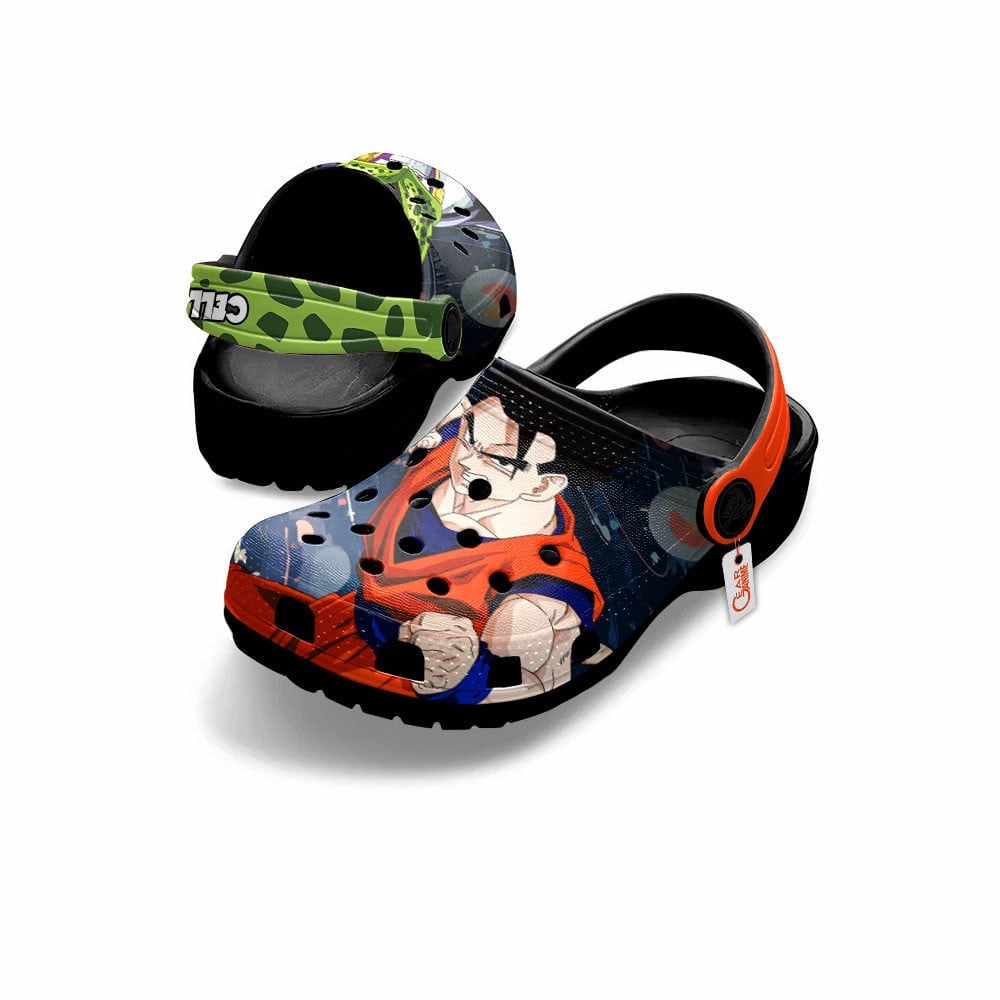 Merchidea Son Gohan vs Cell Max Dragon Ball Anime Crocs Crocband Clogs Shoes Comfortable For Men Women and Kids