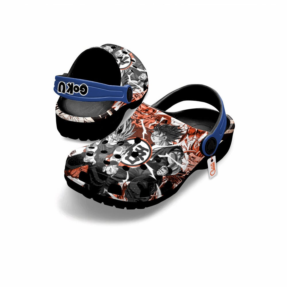 Merchidea Son Goku Super Saiyan Dragon Ball Anime Crocs Crocband Clogs Shoes Comfortable For Men Women and Kids