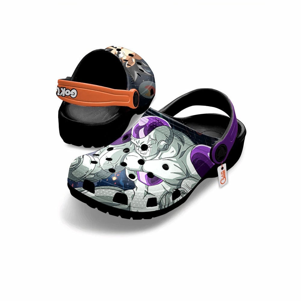 Merchidea Son Goku vs Frieza Dragon Ball Anime Crocs Crocband Clogs Shoes Comfortable For Men Women and Kids