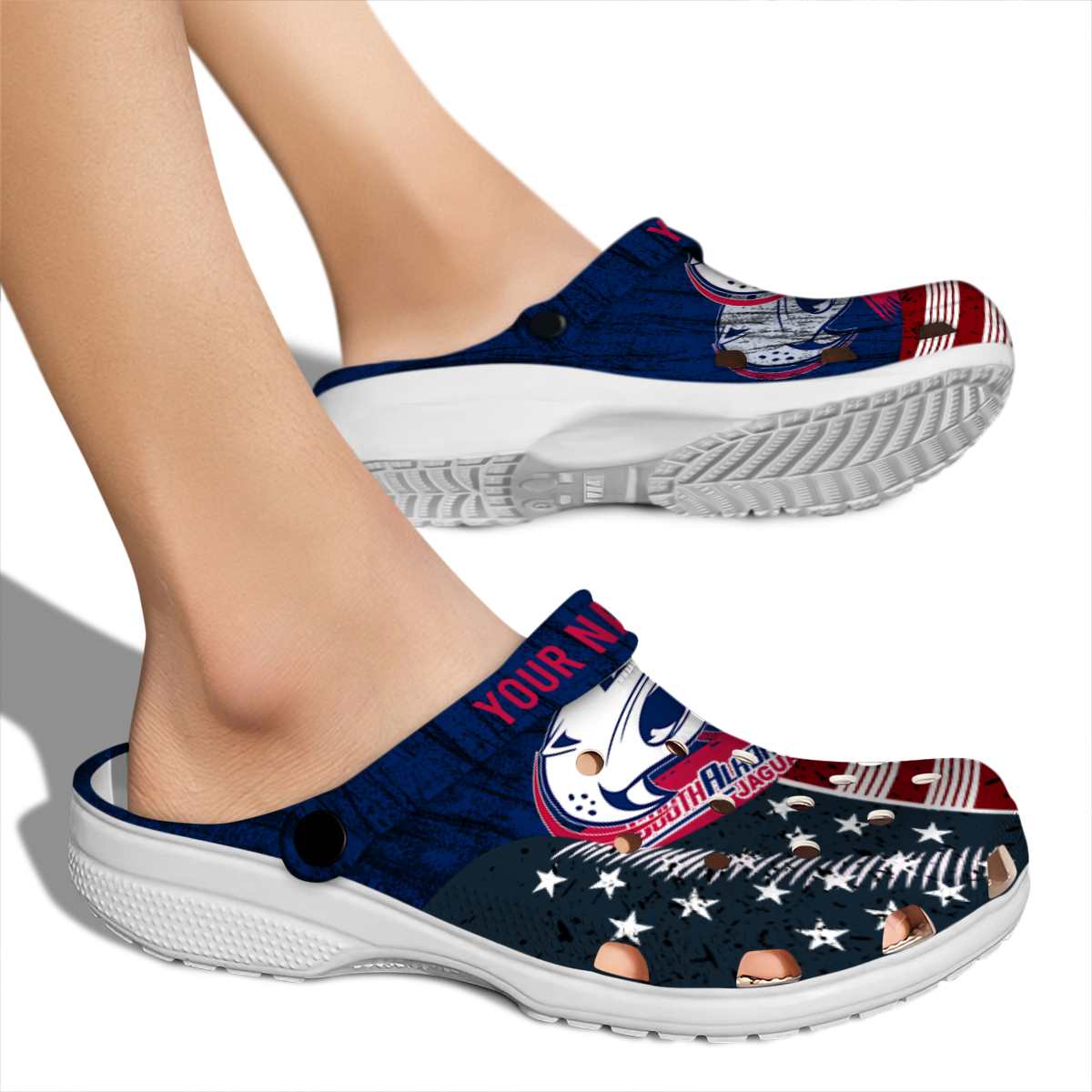 Merchidea South Alabama Jaguars NCAA Sport Crocs Crocband Clogs Shoes Comfortable For Men Women and Kids