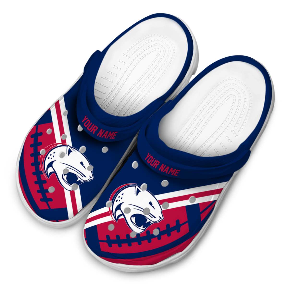 Merchidea South Alabama Jaguars NCAA Sport Crocs Crocband Clogs Shoes Comfortable For Men Women and Kids