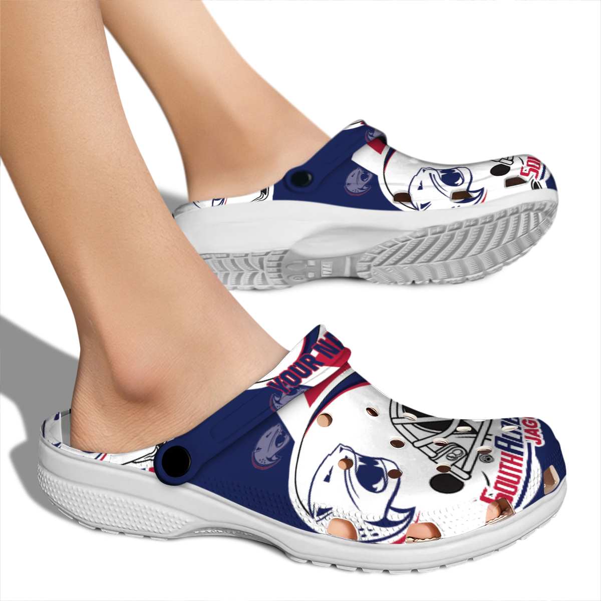 Merchidea South Alabama Jaguars NCAA Sport Crocs Crocband Clogs Shoes Comfortable For Men Women and Kids