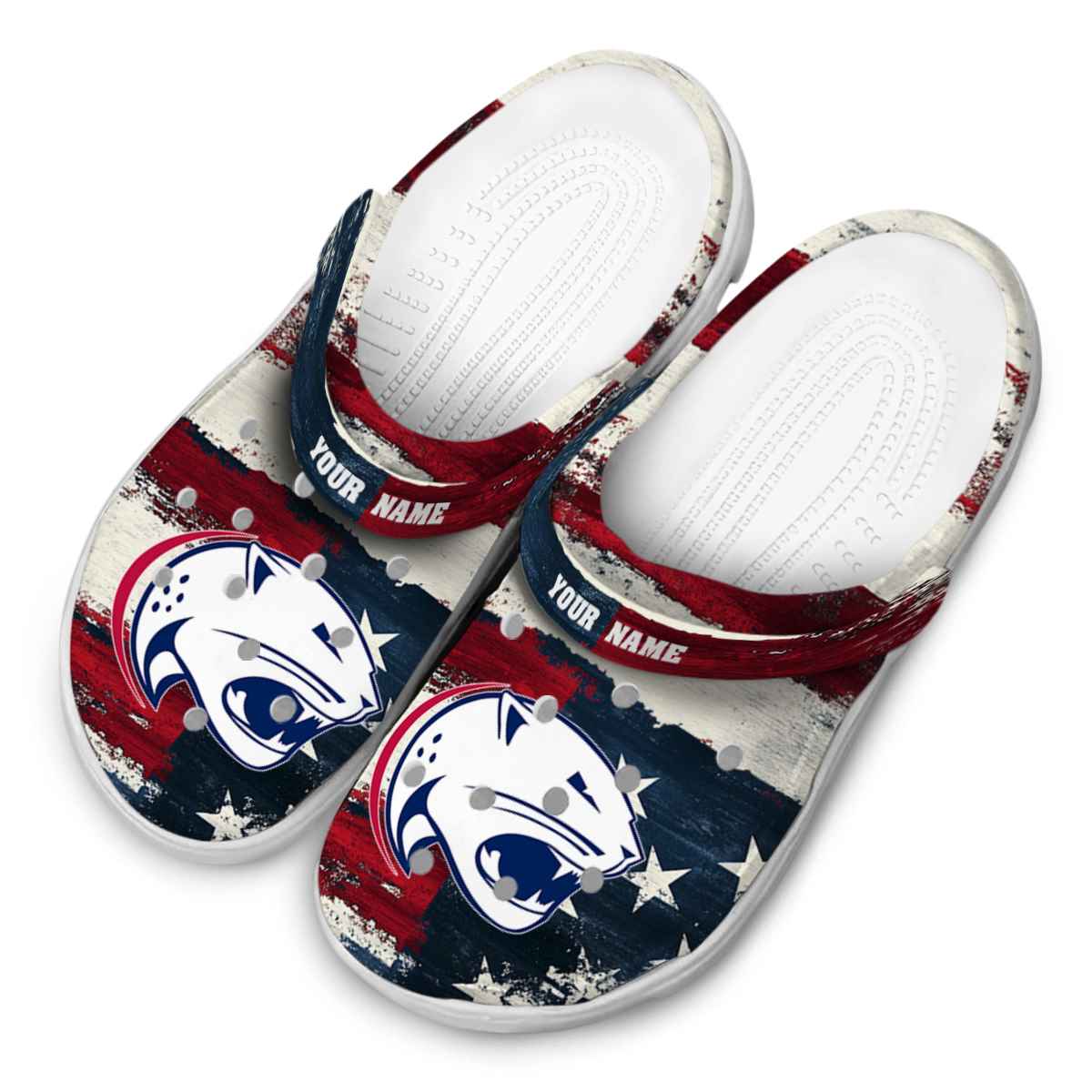 Merchidea South Alabama Jaguars NCAA Sport Crocs Crocband Clogs Shoes Comfortable For Men Women and Kids