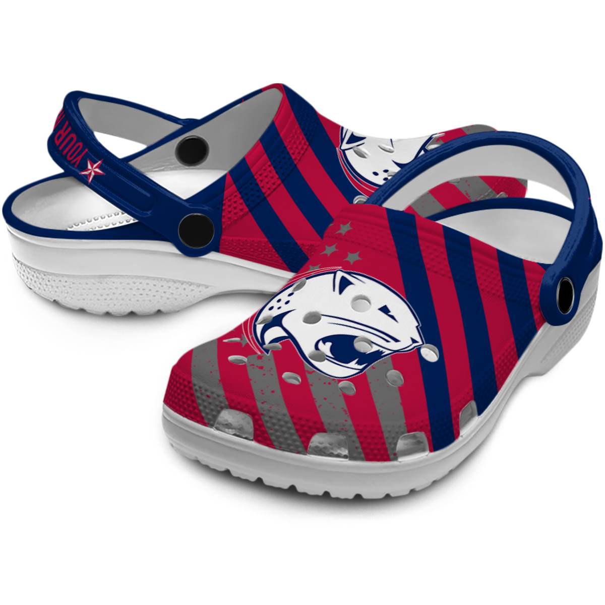Merchidea South Alabama Jaguars NCAA Sport Crocs Crocband Clogs Shoes Comfortable For Men Women and Kids