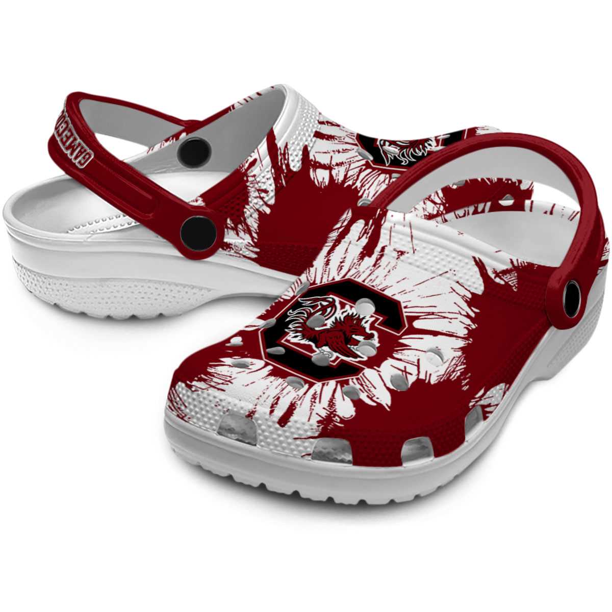 Merchidea South Carolina Gamecocks NCAA Sport Crocs Crocband Clogs Shoes Comfortable For Men Women and Kids