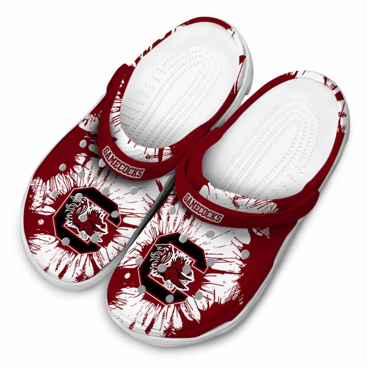 Merchidea South Carolina Gamecocks NCAA Sport Crocs Crocband Clogs Shoes Comfortable For Men Women and Kids