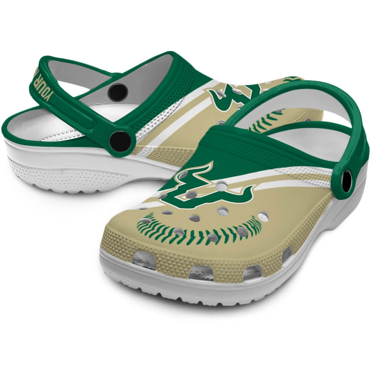 Merchidea South Florida Bulls NCAA Sport Crocs Crocband Clogs Shoes Comfortable For Men Women and Kids