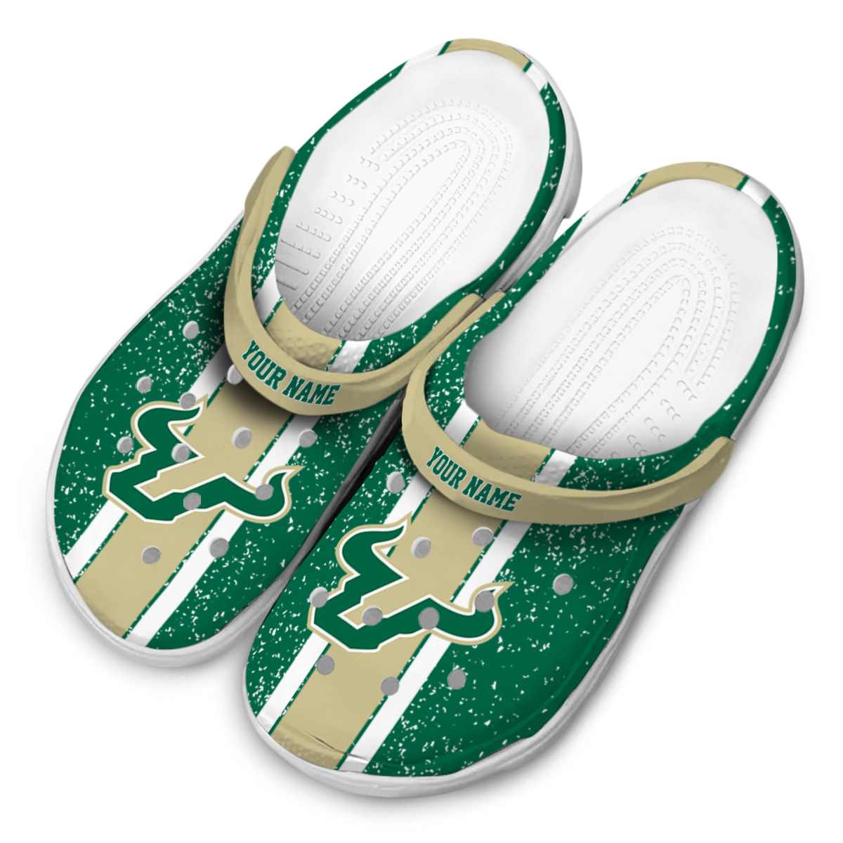 Merchidea South Florida Bulls NCAA Sport Crocs Crocband Clogs Shoes Comfortable For Men Women and Kids
