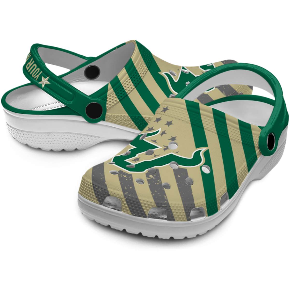 Merchidea South Florida Bulls NCAA Sport Crocs Crocband Clogs Shoes Comfortable For Men Women and Kids