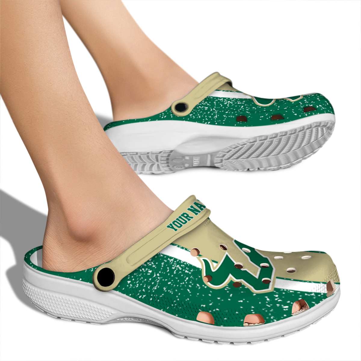 Merchidea South Florida Bulls NCAA Sport Crocs Crocband Clogs Shoes Comfortable For Men Women and Kids