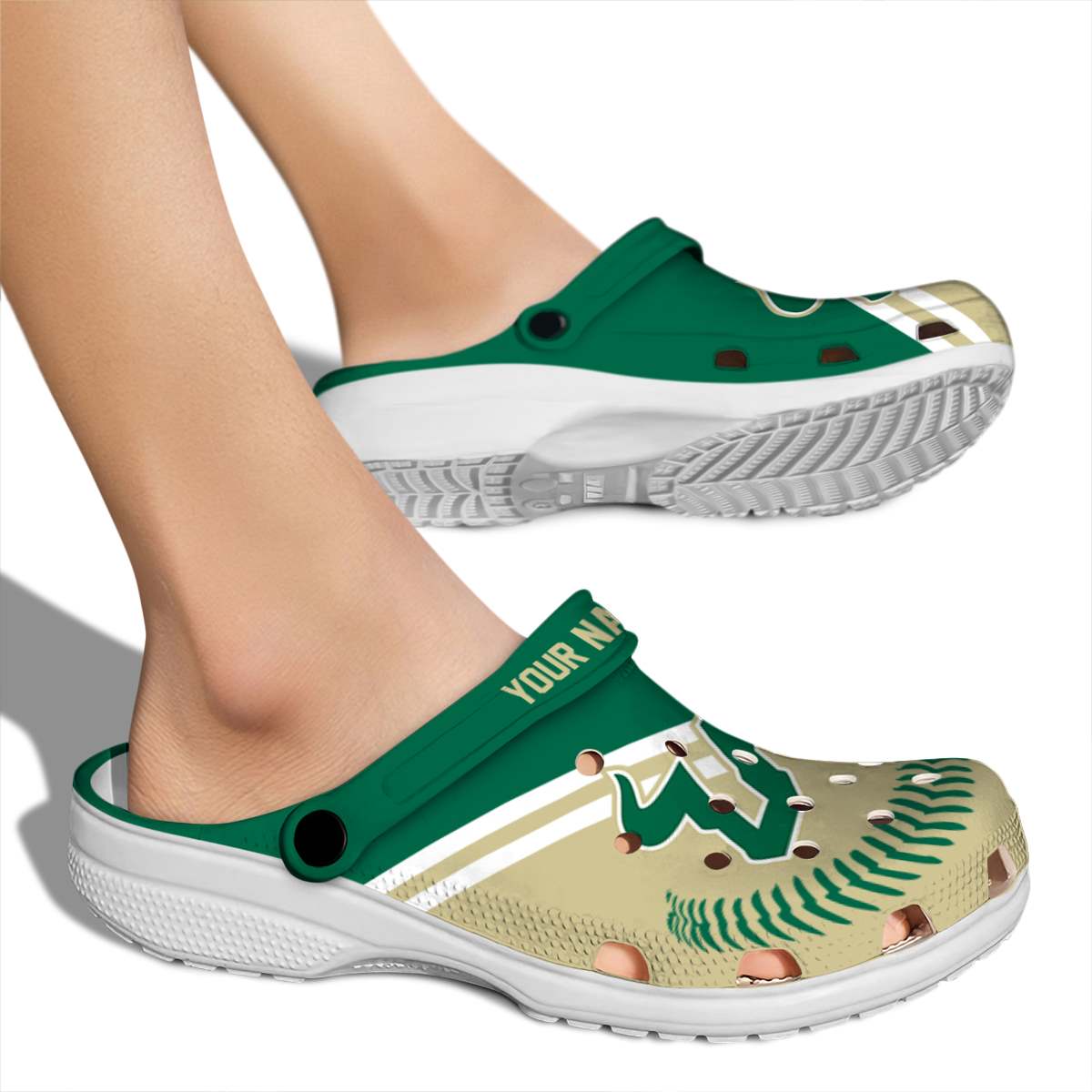 Merchidea South Florida Bulls NCAA Sport Crocs Crocband Clogs Shoes Comfortable For Men Women and Kids