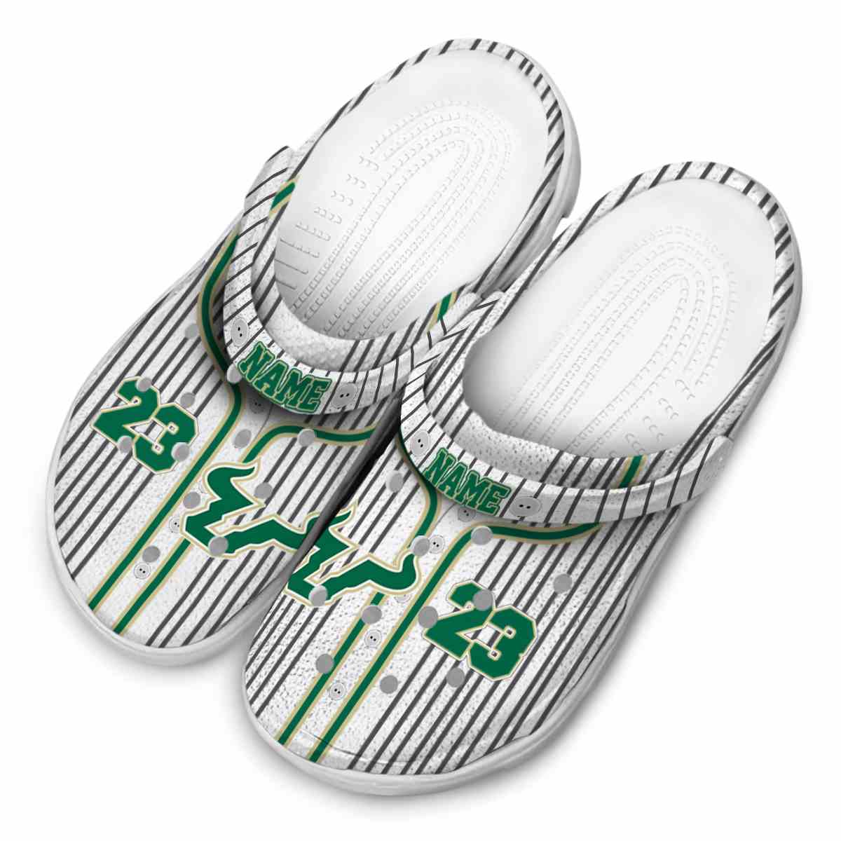Merchidea South Florida Bulls NCAA Sport Crocs Crocband Clogs Shoes Comfortable For Men Women and Kids