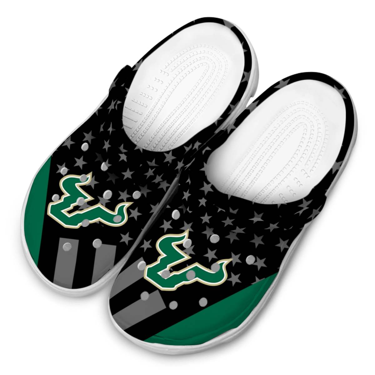 Merchidea South Florida Bulls NCAA Sport Crocs Crocband Clogs Shoes Comfortable For Men Women and Kids