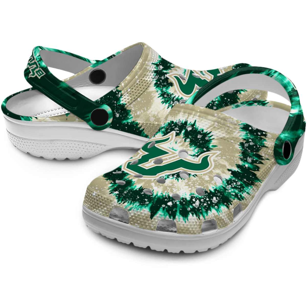 Merchidea South Florida Bulls NCAA Sport Crocs Crocband Clogs Shoes Comfortable For Men Women and Kids