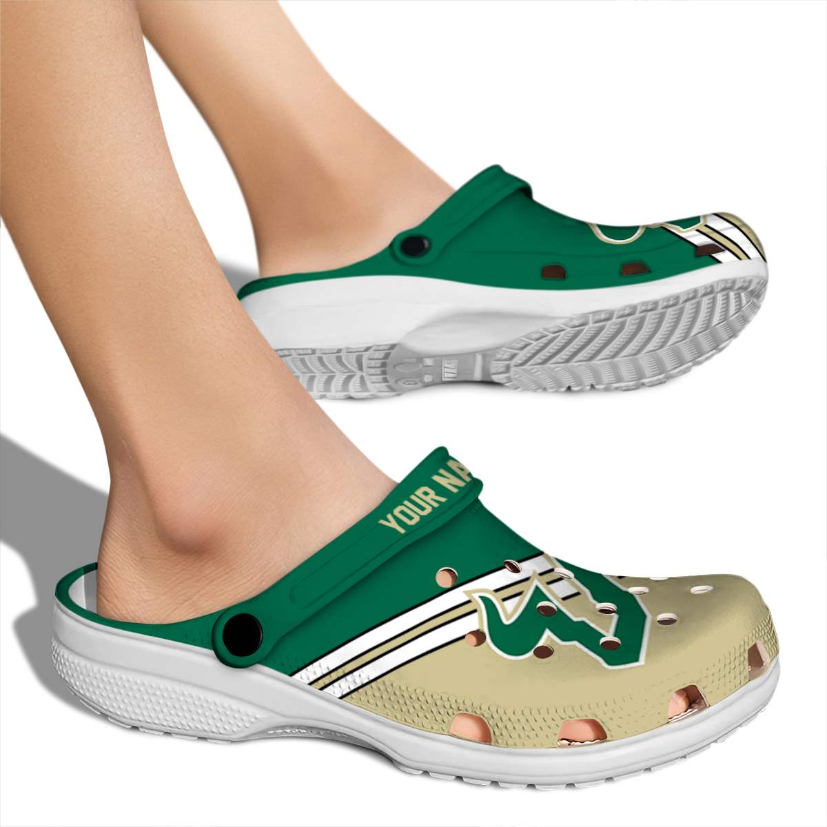 Merchidea South Florida Bulls NCAA Sport Crocs Crocband Clogs Shoes Comfortable For Men Women and Kids