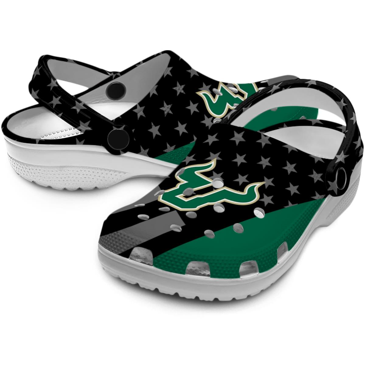 Merchidea South Florida Bulls NCAA Sport Crocs Crocband Clogs Shoes Comfortable For Men Women and Kids