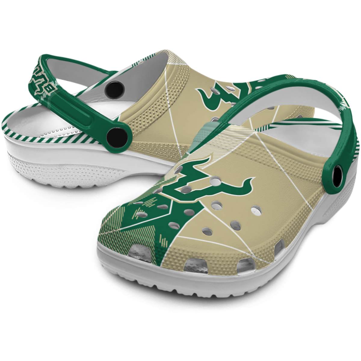 Merchidea South Florida Bulls NCAA Sport Crocs Crocband Clogs Shoes Comfortable For Men Women and Kids