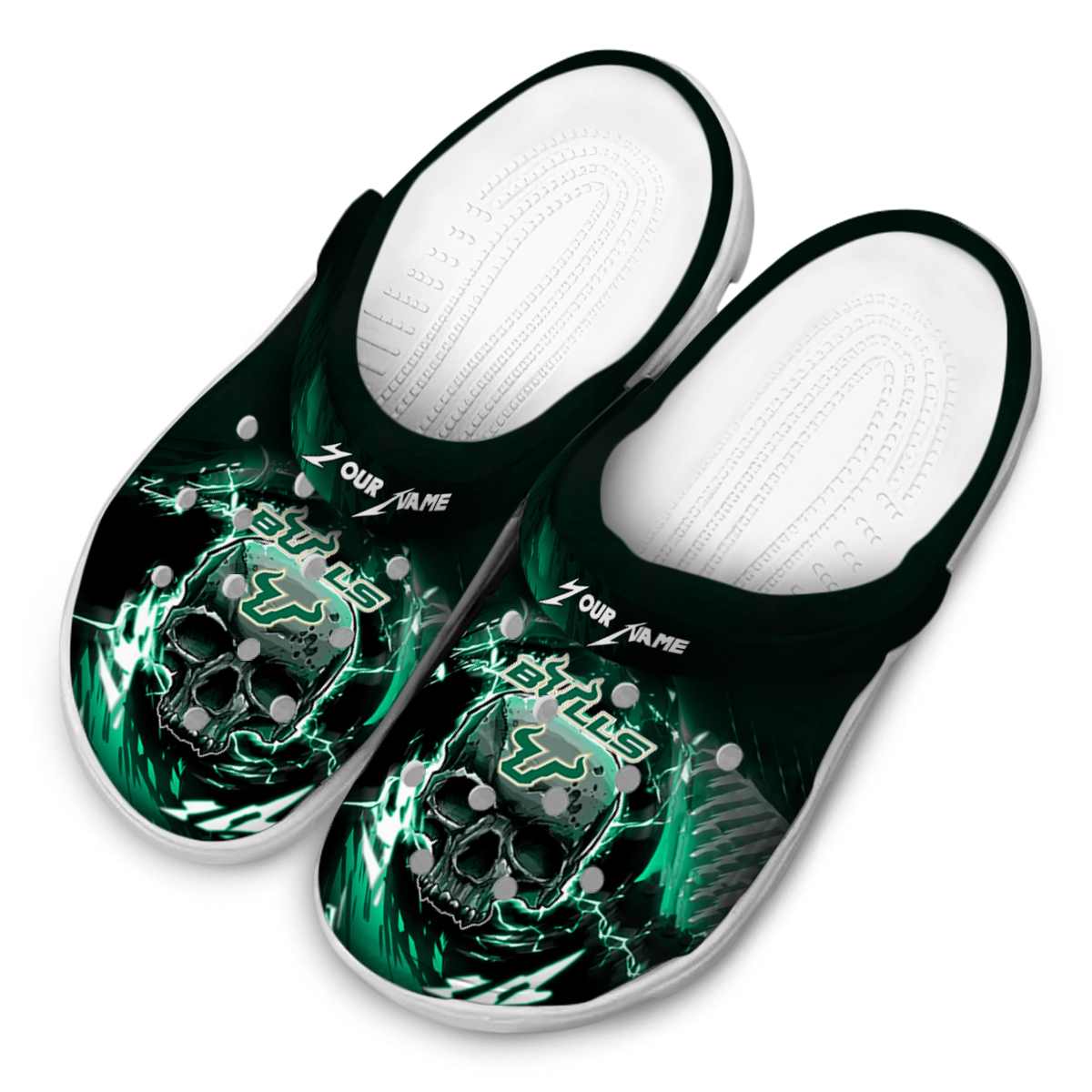Merchidea South Florida Bulls NCAA Sport Crocs Crocband Clogs Shoes Comfortable For Men Women and Kids