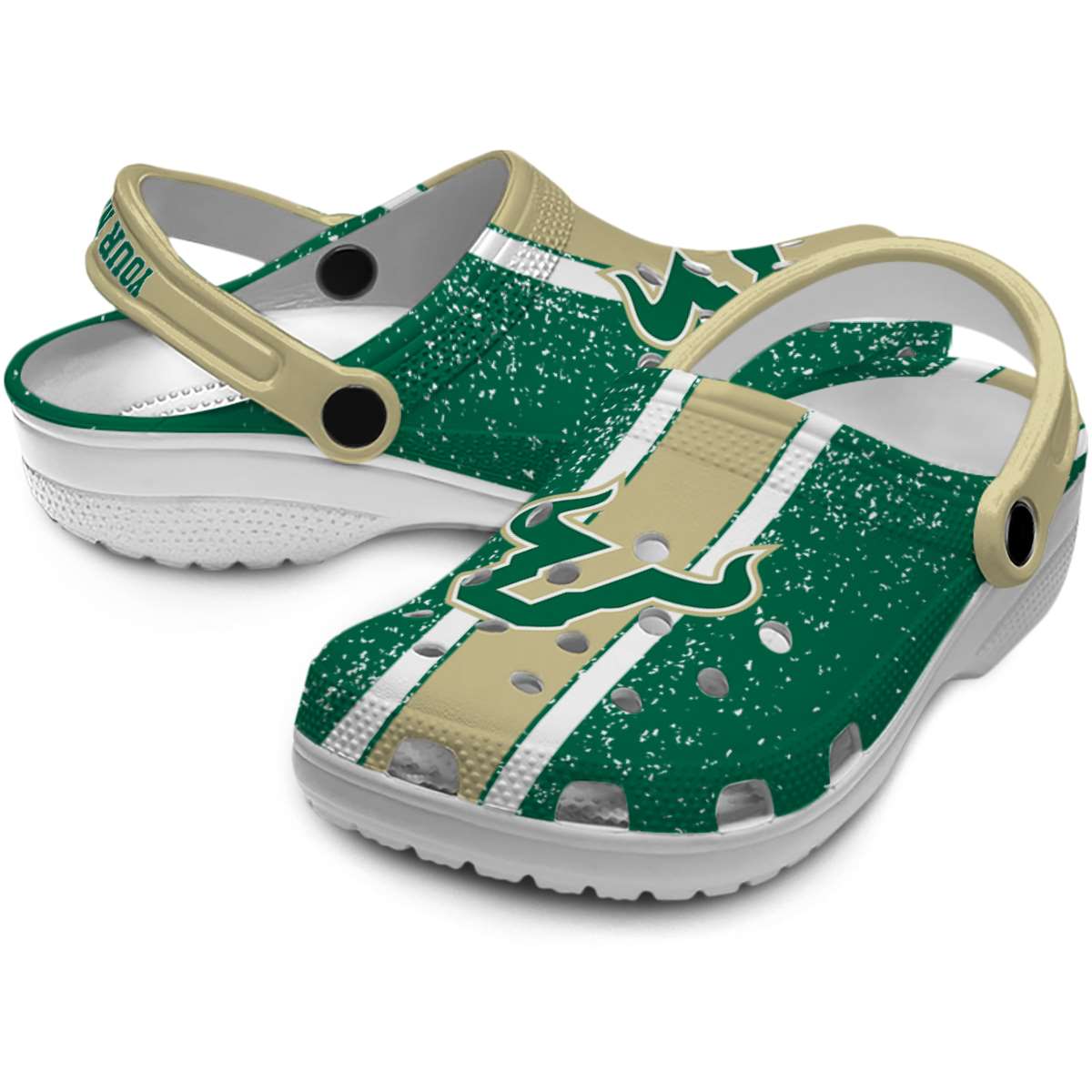 Merchidea South Florida Bulls NCAA Sport Crocs Crocband Clogs Shoes Comfortable For Men Women and Kids
