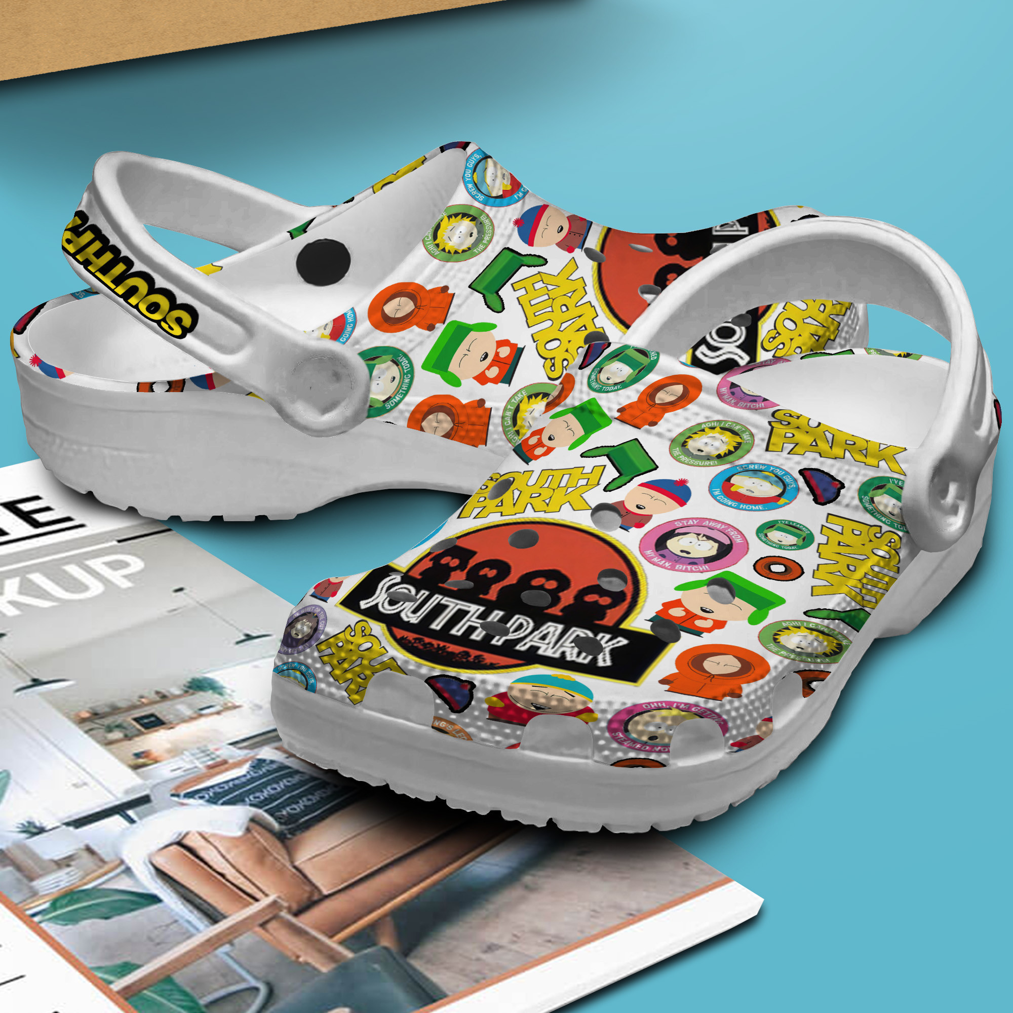 Merchidea South Park Movie Crocs Crocband Clogs Shoes Comfortable For Men Women and Kids