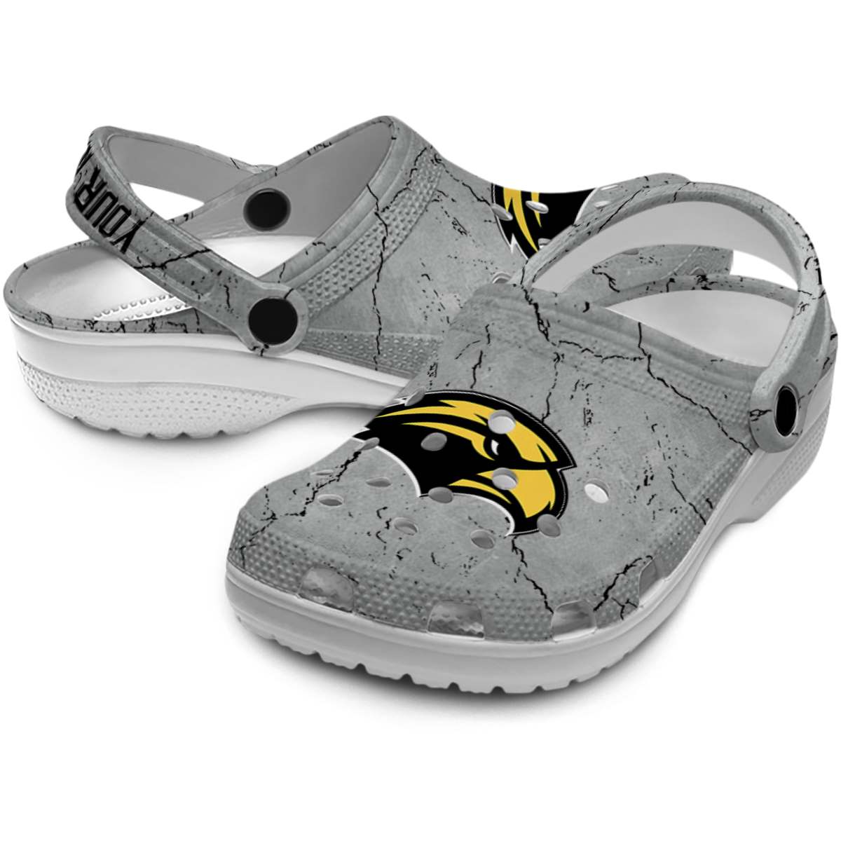 Merchidea Southern Miss Golden Eagles NCAA Sport Crocs Crocband Clogs Shoes Comfortable For Men Women and Kids
