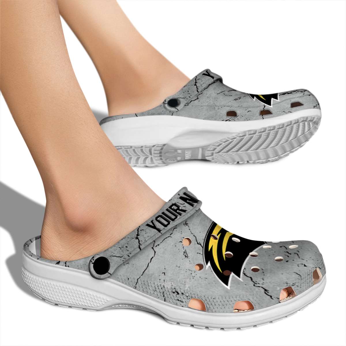 Merchidea Southern Miss Golden Eagles NCAA Sport Crocs Crocband Clogs Shoes Comfortable For Men Women and Kids