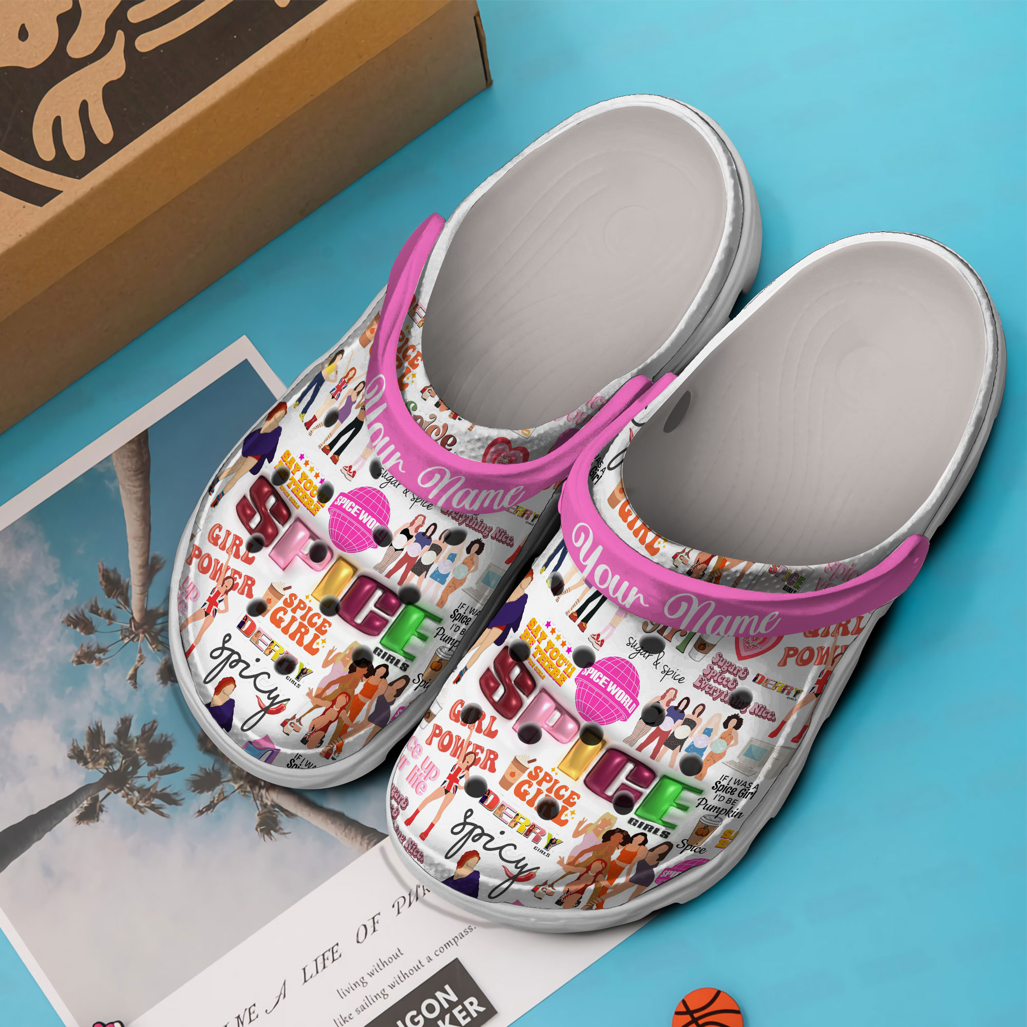 Merchidea Spice Girls Music Crocs Crocband Clogs Shoes Comfortable For Men Women and Kids